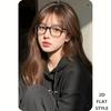 Hisun Tin Sign HD Metal Tin Sign Cute Asian Girl with Glasses In Black Hoodie Retro Metal Wall Art X Inch