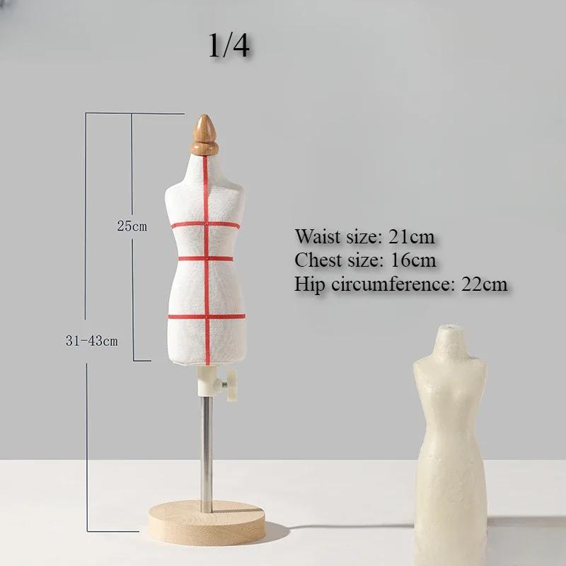 Mini Female Mannequin for 1/2 1/3 1/4 Doll Clothing Display Stand DIY Dollhouse Miniature Ornaments Supplies