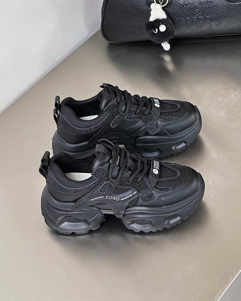 Женские кроссовки на платформе-маффин, из кожи, в стиле «папины кроссовки», популярные в 2025 году, новые осенние, маленькие, легкие, повседневные, универсальные, спортивные