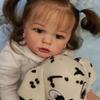 BZDOLL, 60 см, 3D-краска, мягкая силиконовая кукла реборн, игрушки для девочек, как настоящая ткань, тело, длинные волосы, принцесса, малыш, Тайра Бебе
