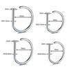 D-образное носовое кольцо F136 Медицинское титановое стальное пирсинговое украшение