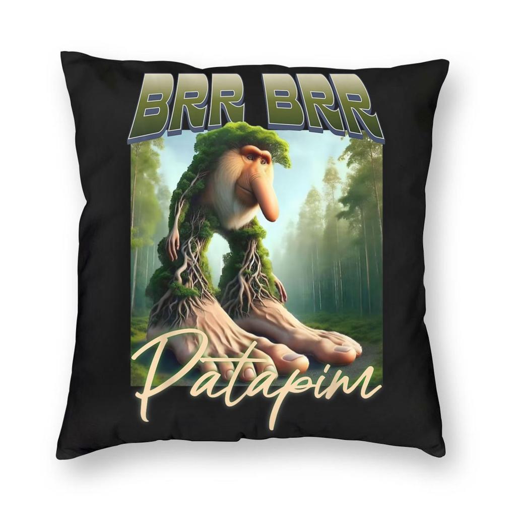 Tralalero Tralala Funny Shark Meme Pillowcase Printing Polyester Cushion Cover Decor Italian Brainrot Memes Pillow Case Cover