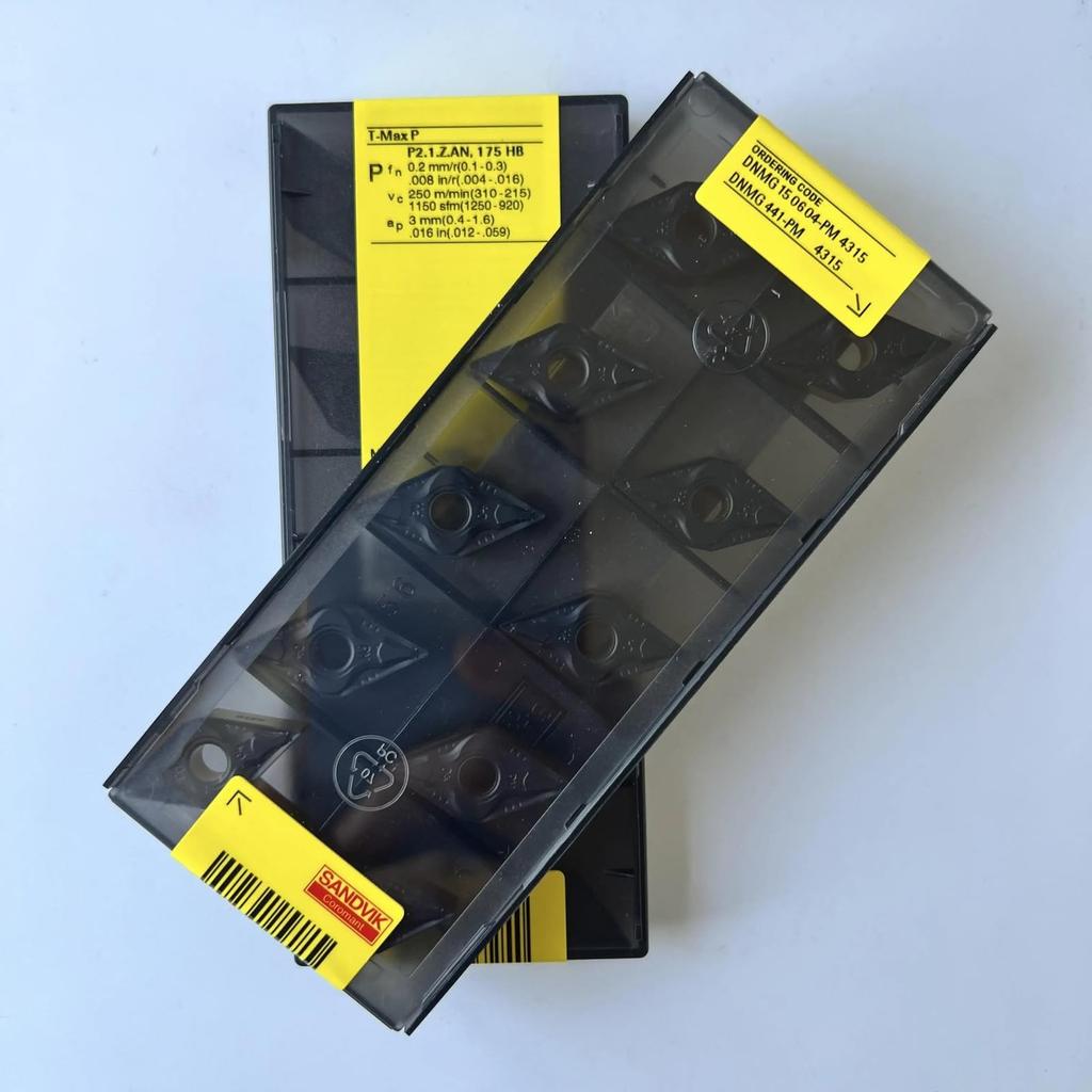 Original Sandvik / DNMG150604-PM 4315 CNC Lathe Carbide Blade 10 PCS