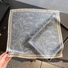 Весна и лето новый французский шелковый ретро квадратный платок с принтом розы женский тонкий дышащий приятный для кожи шарф на шею оптом