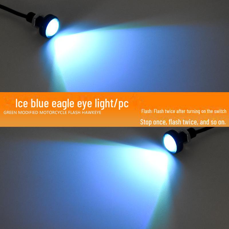 Светодиодный фонарь подсветки номерного знака мотоцикла Eagle Eye 12 В - водонепроницаемый, высокая яркость, дневной ход, стоп-сигнал