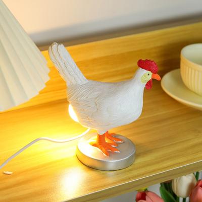 USB Ночник в виде куриного яйца, несущей яйца курицы, декоративная лампа, статуэтка из смолы, украшение для дома, офиса, спальни, настольное украшение