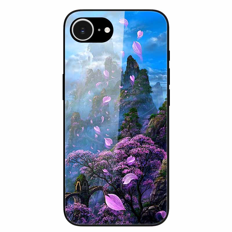 Tempered Glass Phone Cases For iPhone 16e 2025 Case Silicon Bumper Hard PC Back Cover Shell for iPhone SE (2025) / for iPhone16e