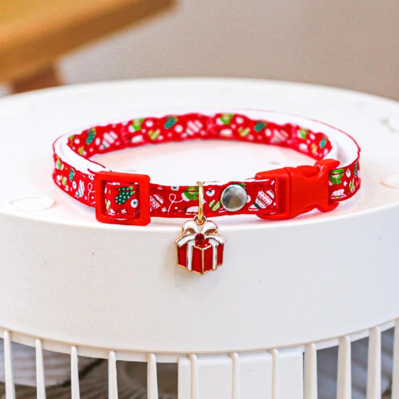 Christmas Halloween Pet Collars Cute Cat Dog Scarf Decorative Accessories All In One