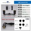 HEIGHTEN Reel Handle with 21mm Compatible with and Abu Garcia Baitcasting Gourd Series 85/95mm Knob, 1.5K Carbon, Shimano, Daiwa, Reels, (V2.0-85mm -