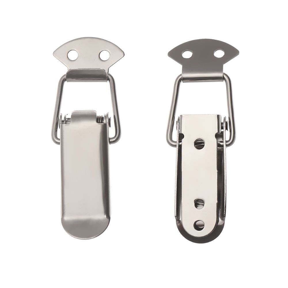 1PC Door Window Stainless Steel Cabinet Box Case Spring Lock Box Buckle Hasp Luggage Accessories
