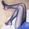Women's Ultra-Thin Aurora Horse Oil Shiny Elastic Anti-Hook Stockings - Sexy Pantyhose with Steel Support
