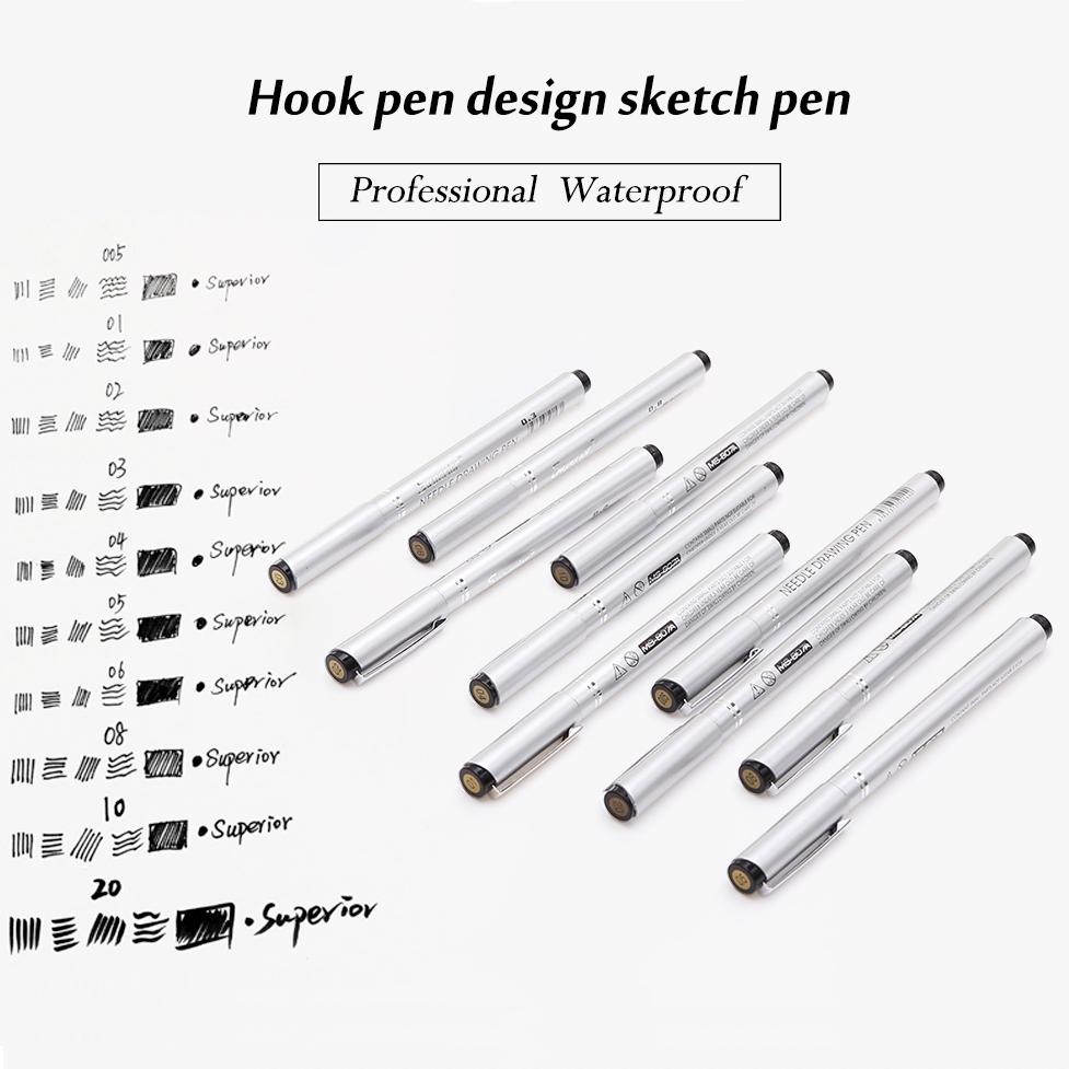 Набор ручек для эскизов. 10 шт