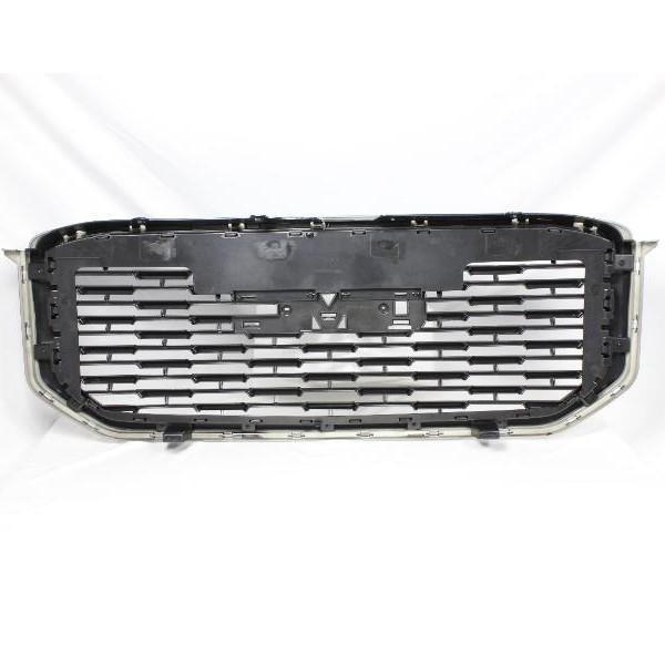 Gloss Black ABS Front Grille Mesh for 2015-2020 GMC Yukon, High Trim Version (84722260)