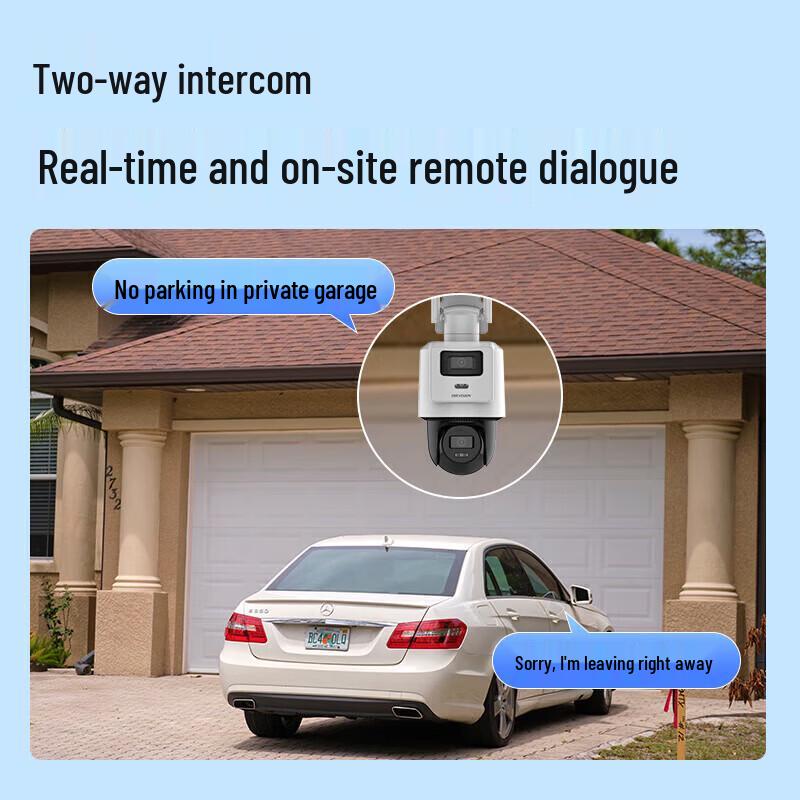 HIKVISION DS-2SC3Q144MZ-T/W 2K 4 Мп Wi-Fi Двойная PTZ Камера Безопасности CN вилка (адаптер в комплекте)