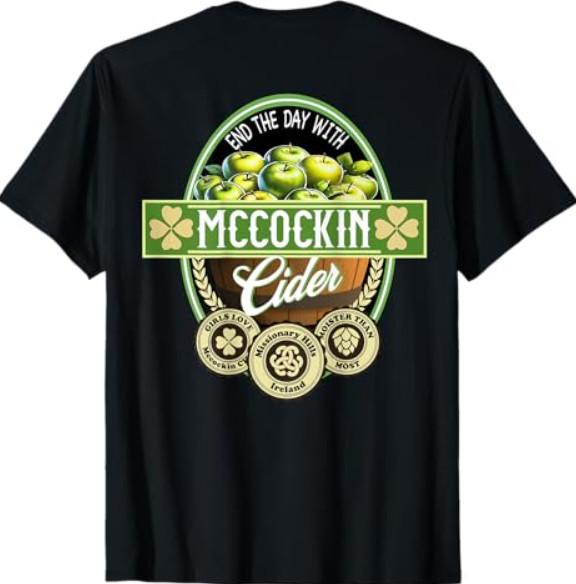 Смешная футболка Mccockin Cider на День Святого Патрика, унисекс