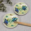Waza No Kura Kutani Ware Auspicious Small Plates, Wind God and Thunder God (Set of 2) Ceramic Small Plates, Brand Name Japanese Tableware