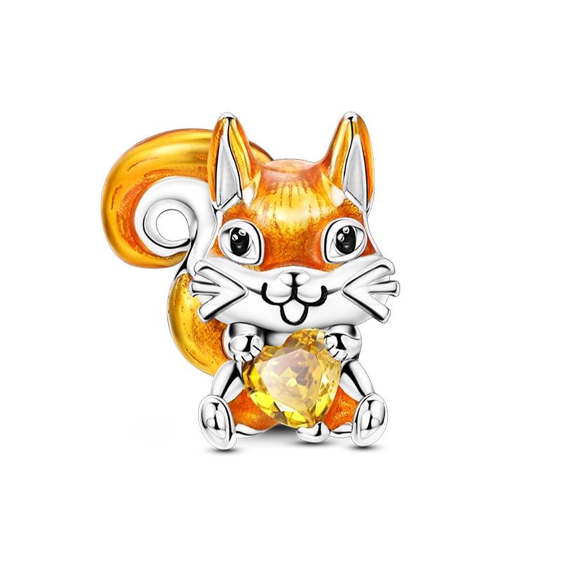 Медь Золотая Осенняя Серия Шармы Бусины Пугало Тыква Кленовый Лист Шармы Для Женщин Изысканные DIY Украшения