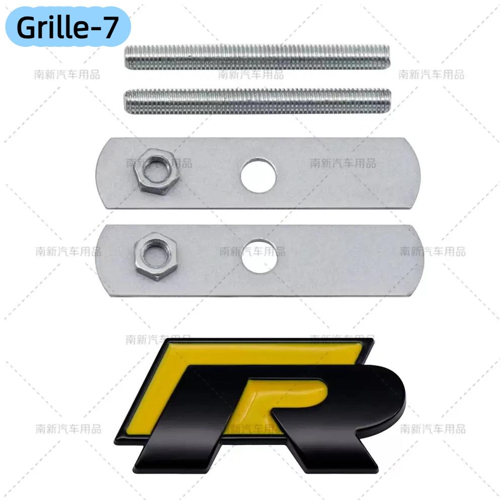 3D Metal R Emblem Car Trunk Badge Sticker for G-olf R Line P-olo P-assat J-etta T-ouareg