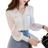 2023 Trendy French Chiffon Puff Sleeve Shirt for Women