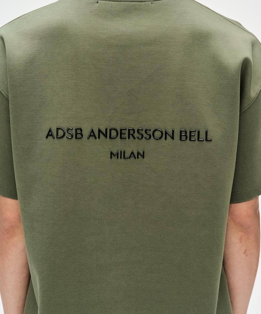 ADSB ANDERSSON BELL Унисекс Футболка с нашивкой-логотипом STOOL Atb1230U(хаки)
