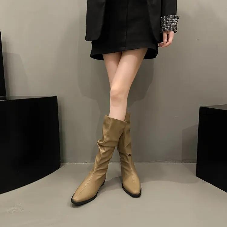 Белые длинные сапоги для женщин, высокие сапоги до бедра, модные высокие сапоги до бедра, длинные рыцарские сапоги, женские сапоги на толстой подошве для девочек, повседневная обувь