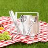 Utensil Holder Fork Spoon Organizer Durable Construction Large Capacity Transparent Design Tableware Storage Box Flatware Caddy