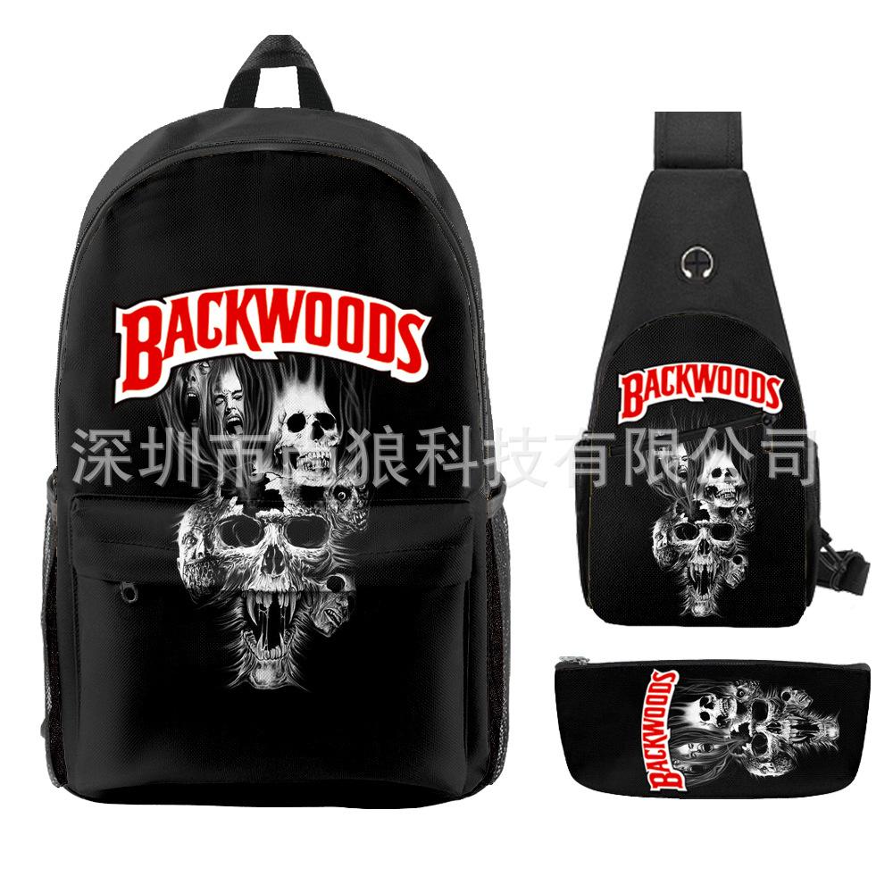 Школьный рюкзак для ученика Backwoods Рюкзак Сумка через плечо Школьная сумка Рюкзак большой емкости Водонепроницаемый рюкзак