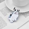 Blucome Милая стильная женская брошь из акрилового материала, милые броши в форме собаки, женские ювелирные изделия высокого качества для девочек на сумках, одежда