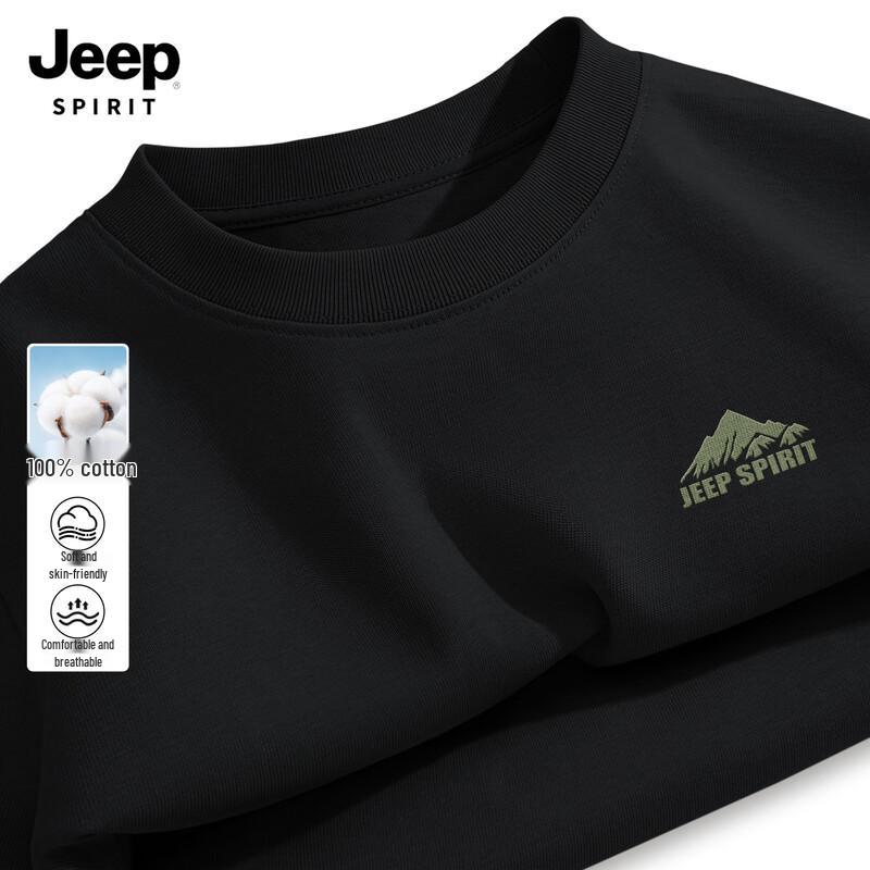 Мужская хлопковая футболка с длинным рукавом JEEP SPIRIT