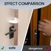 2/4 шт. Детский защитный дверной блок C-образной формы с противоскользящими полосками, многофункциональный дверной стопор, легкий