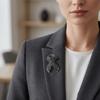 Awareness Black Ribbon Pin Rhinestone Crystal Funerals Memorial Pin  Funeral