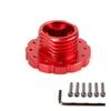 MUTEKI Gaming Steering Wheel Adapter for Thrustmaster T300, T500, TS-PC, and TS-XW, Aluminum Alloy for Racing Games (Red)