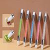 5-color Double-ended Silicone Pen Gradient Rendering Pen Dot Diamond Engraving Crystal Diamond Multi-functional Manicure Tool Accessories