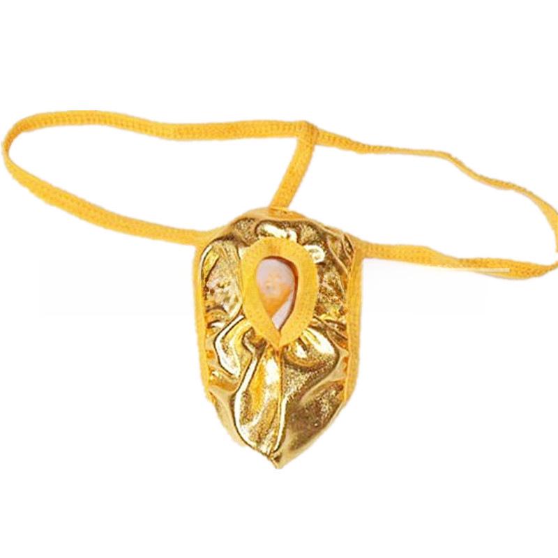 Men's Sexy Thong Underwear with Open Back and High Elasticity