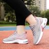 Plus Size Women's Breathable Mesh Platform Sneakers, Comfortable Low Top Casual Lace Up Outdoor Shoes