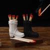 1шт креативные керамические спичечные сапоги Striker Matchpot Cowboy Boot держатель спичек поставляется с воспламенителем