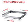 Уличная плита Ветрозащитный экран Кемпинговое оборудование Складная плита Ветрозащитный экран для горелки Пикниковые плиты Ветрозащитные дефлекторы Кемпинговая горелка из нержавеющей стали