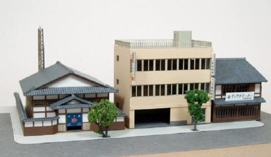Sankei Nostalgic Diorama Series Здание A 1/150 MP03-32