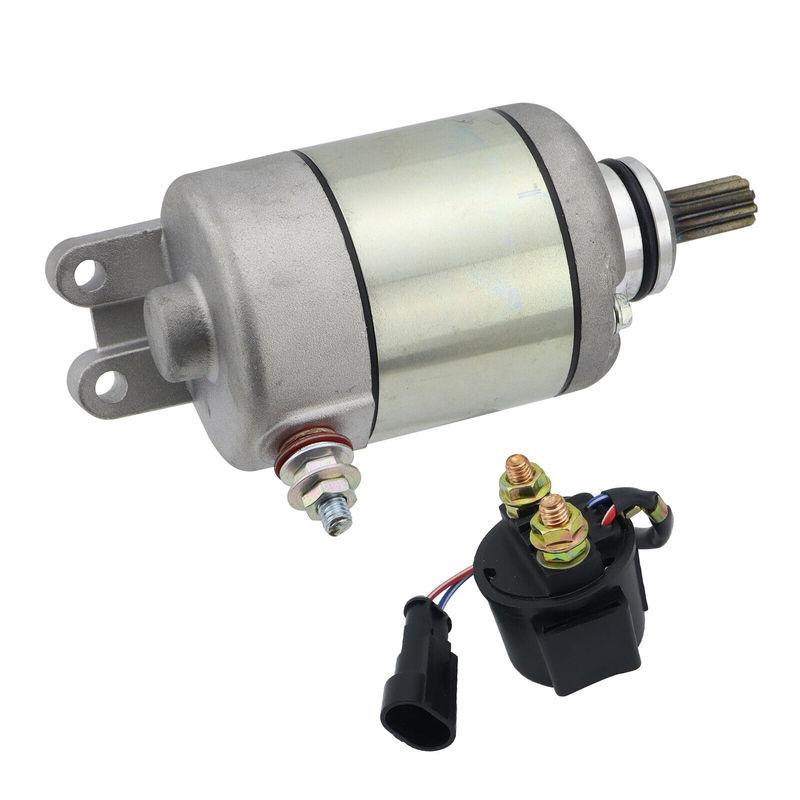 2 PCS Starter And Relay Set For Polaris Outlaw 525 2007-2011 Outlaw 450 S 2008-2010 Outlaw 450 MXR 2009 OEM Part Number 4011801