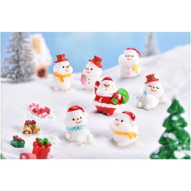 Cute Resin Craft Christmas Decorations Featuring Snowmen Santa And Sea Lion