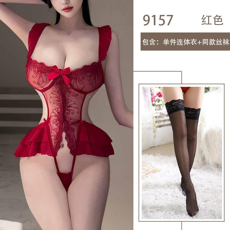 Сексуальное нижнее белье сексуальное цельное боди без застежек горячее постельное флиртующее униформа страсть соблазнение халат