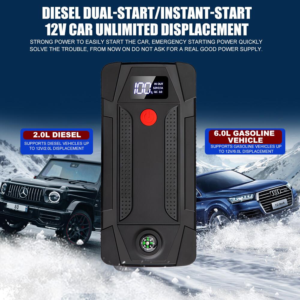 Автомобильный пусковое устройство бустер пусковое устройство блок питания 500А портативное зарядное устройство для аккумулятора для 12В автомобиля аварийное пусковое устройство