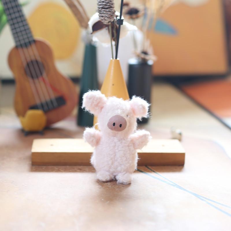 Милый маленький пингвин кулон плюшевая игрушка кукла щенок свинья школьный портфель подвесной орнамент брелок кукла