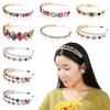 Мода Барокко Стиль Вечеринка Ювелирные Изделия Подарки Головная Повязка Стразы Ободок Жемчужная Повязка для Волос Драгоценный Камень Кристалл