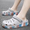 2025 импортная торговля обувь большого размера с отверстиями мужская уличная пляжная обувь двойного назначения летняя верхняя одежда тапочки с сумкой модные классные тапочки