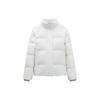 All Over Print Zip Up Stand Collar Long Sleeve Down Jacket Women Outerwear Paper-White 162347918-2