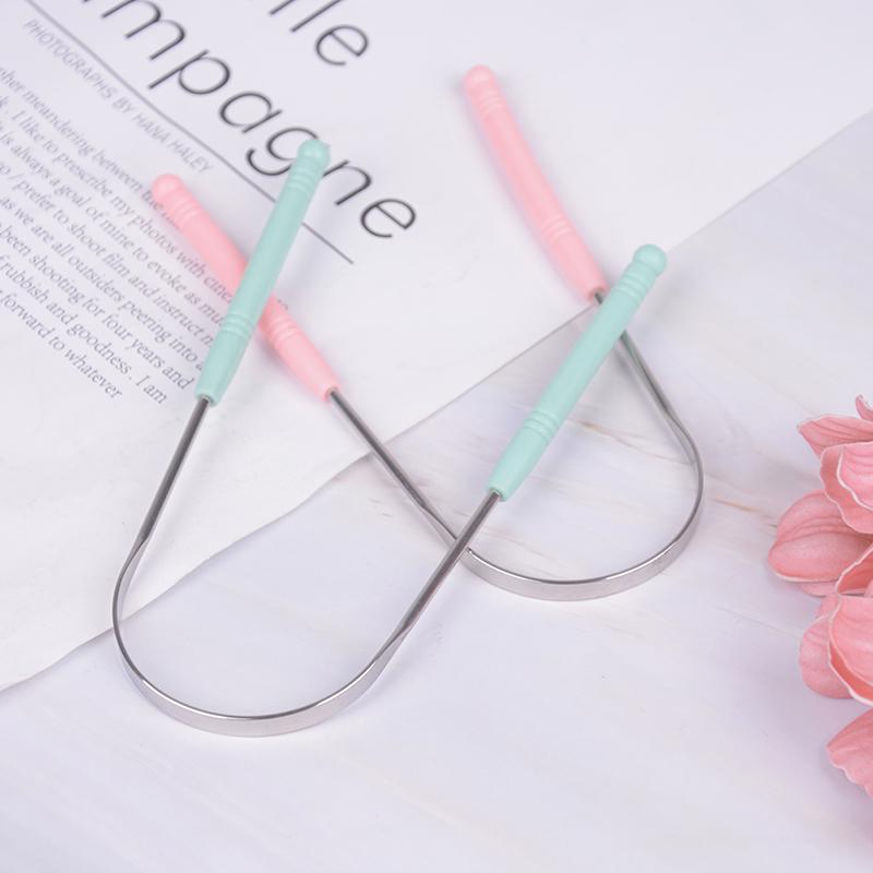 Скребок для чистки языка из нержавеющей стали, инструмент для ухода за полостью рта, инструмент для ухода за неприятным запахом изо рта