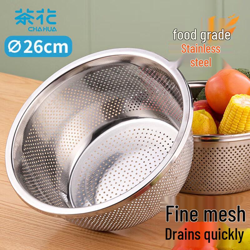 Camellia Stainless Steel Kitchen Drain Basket