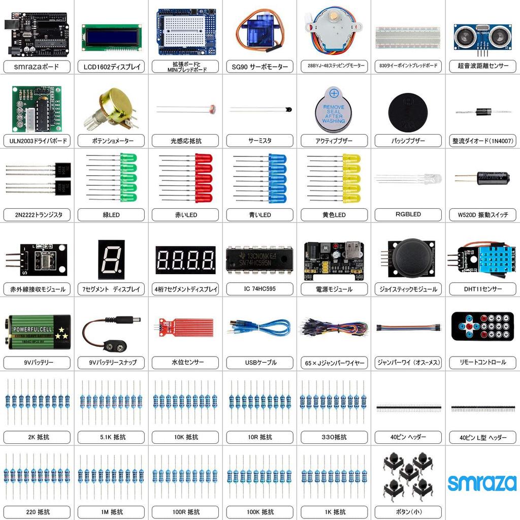 Smraza UNO R3 Compatible Arduino Starter Kit for Beginners (Electronics Projects and STEM Learning)