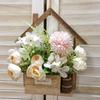 Hanging Wooden Pendants Window Wall Door Garden Courtyard Flower Basket Ornaments